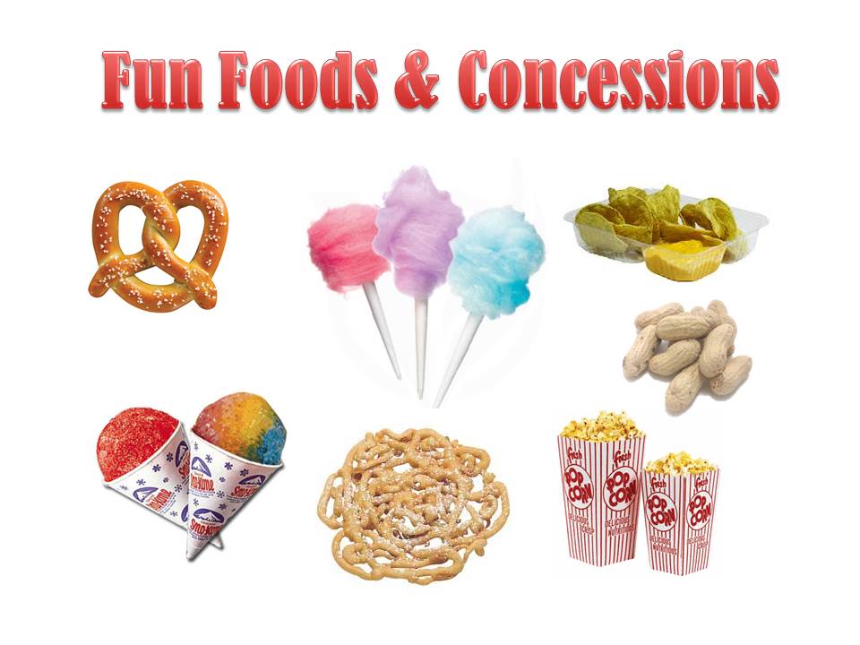 Fun Foods and Concessions Title Page for Shopping Cart