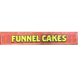 Funnel Cakes Red Banner Sign
