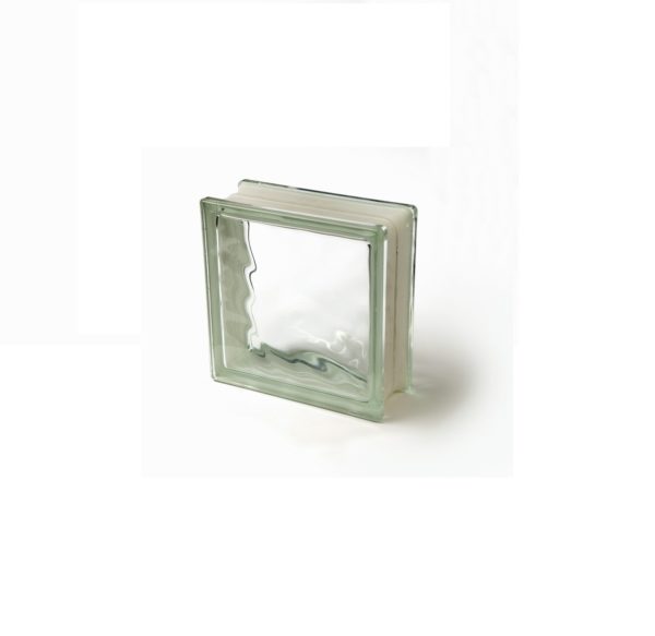 GLASS BLOCK NUBIO ART DECO 8x8x3