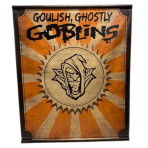 Goulish Ghostly Goblin Poster Banner Sign