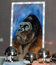Giant Circus Poster Prop of an Gorilla