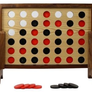 Photo of large game called Connect Four constructed in wood