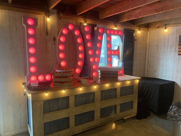 Giant Marquee Love Letters