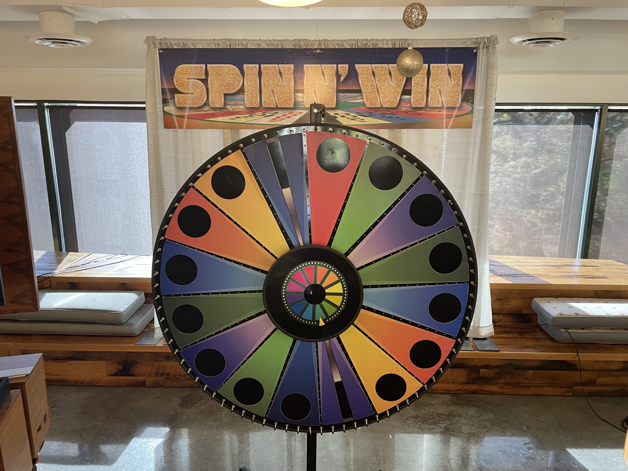 Wheel of Fortune Spinning Wheel Ornament