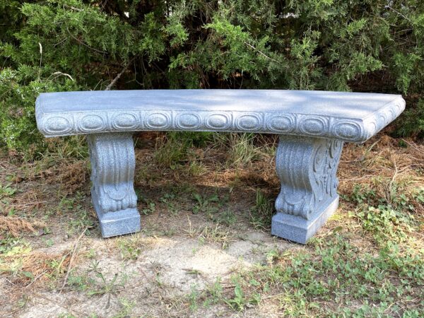 Faux Granite or Concrete looking curved bench