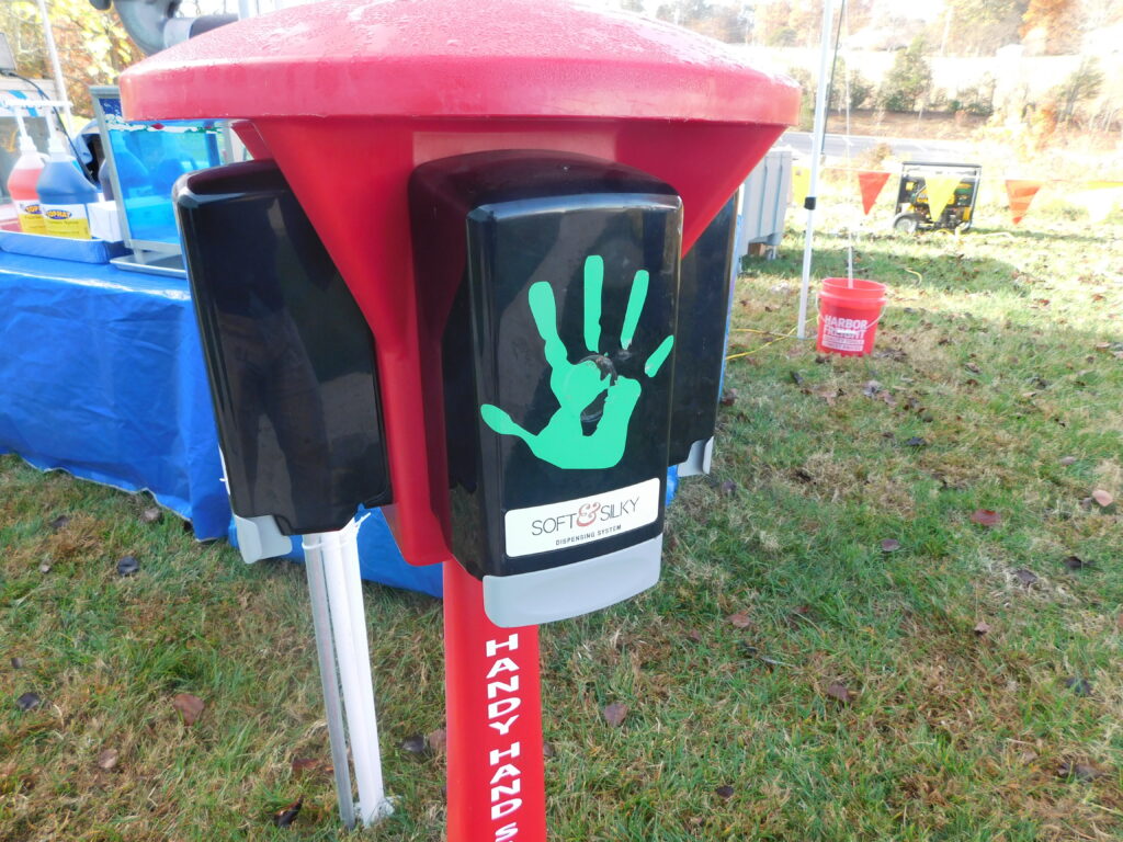 HAND SANITIZING 4 WAY POSITION STATION
