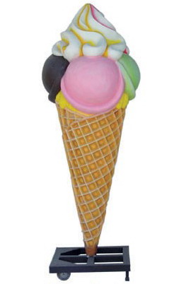 Ice Cream Cone Prop 6 ft