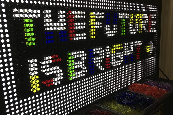 Giant Lite Brite Style Giant Game for Corporate Event Rentals