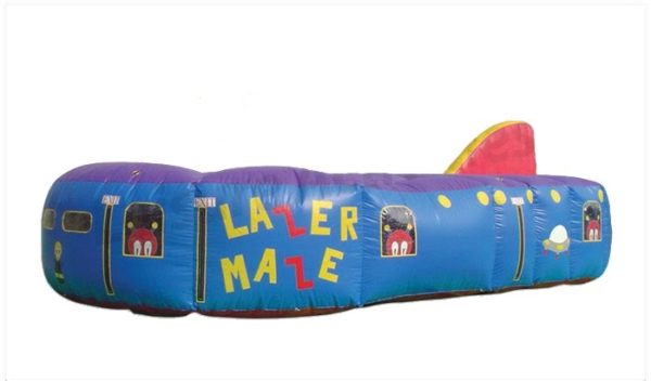 Photo of an inflatable laser maze game for children