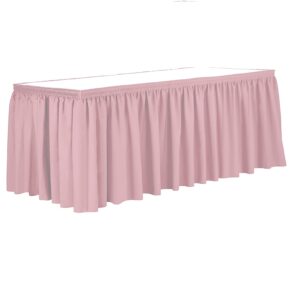 Light Pink Rosa Table Linen Skirting for Party Rentals