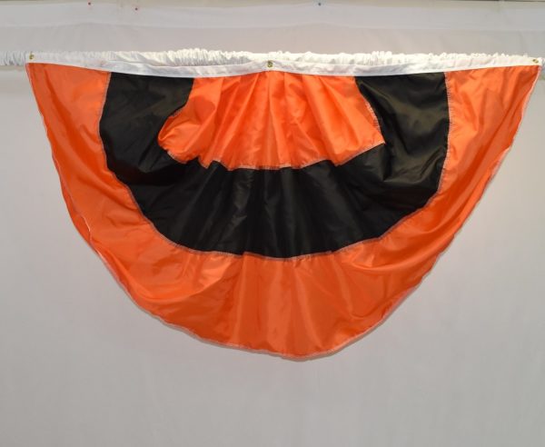 Orange and Black Halloween Fan Bunting Flag
