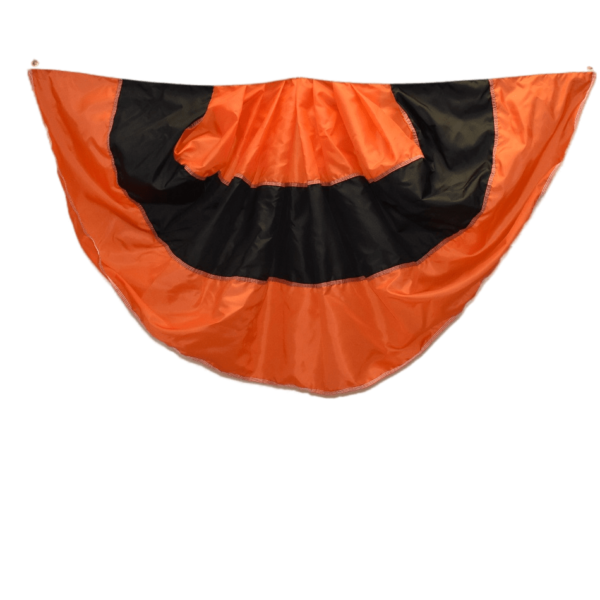 Orange and Black Bunting Flag