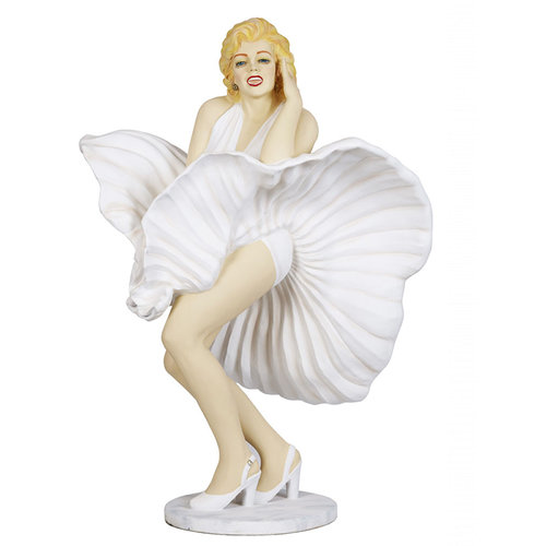 Statue of Marilyn Monroe in Flying White Dress from a movie scene