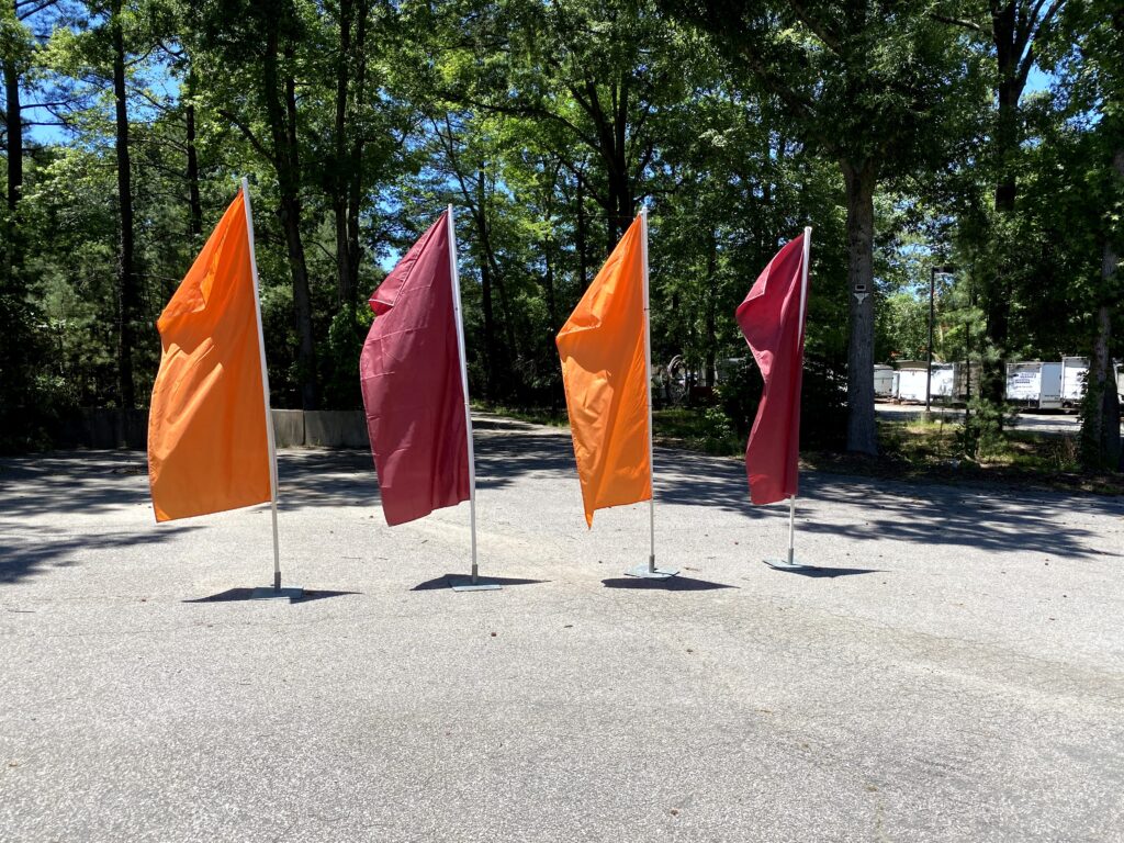 FESTIVAL VERTICAL FLAG 3×8 ft MAROON Magic Special Events Event