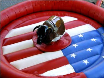Mechanical Rodeo Bull Interactive Amusement Game for Party Rentals and Corporate Events