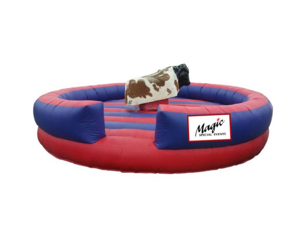 Mechanical Rodeo Bull Interactive Amusement Game for Party Rentals and Corporate Events