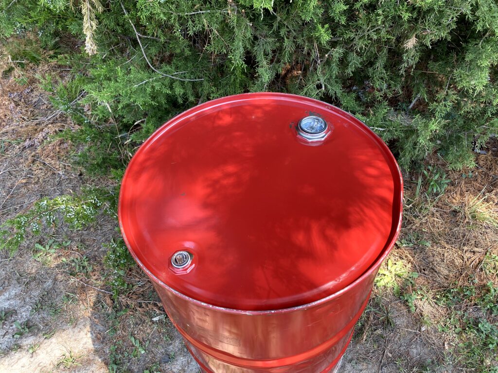 METAL 55 GALLONS OIL DRUM BARREL