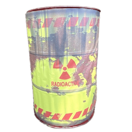 Metal Oil Drum 55 Gallons Radioactive Waste