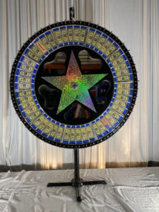 Wheel of Fortune Spinning Wheel Game with US Dollar Currency