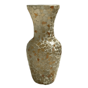 Mosaic Vase Champagne Tones