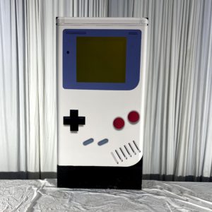 Large Nintendo Game Boy Prop Cutout for 1980s and 1990s Theme Party Rentals and Corporate Special Events HiresLarge Nintendo Game Boy Prop Cutout for 1980s and 1990s Theme Party Rentals and Corporate Special Events Hires