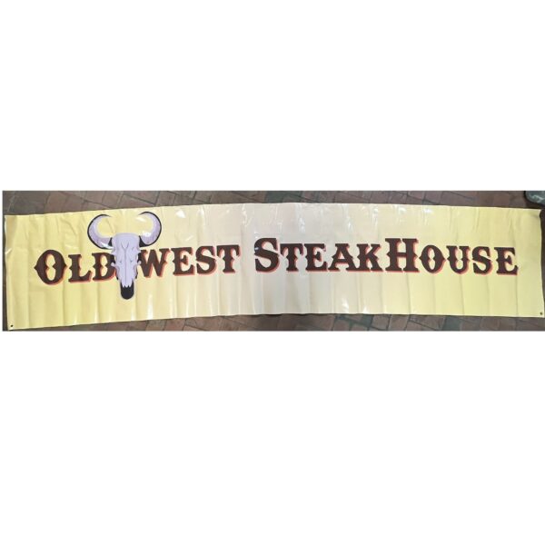 Old West SteakHouse Banner Sign
