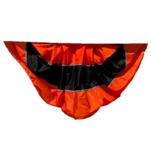 Orange and Black Halloween Fan Bunting Flag