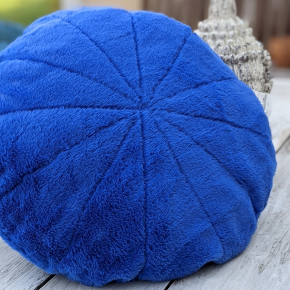 PILLOW ROUND PEACOCK BLUE