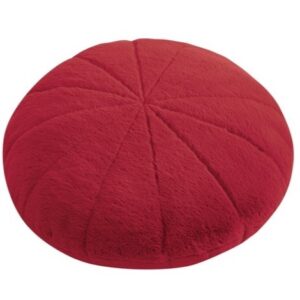 PILLOW ROUND PEACOCK RED