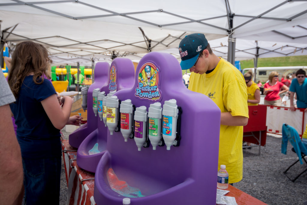 PUCKER POWDER MACHINE DELUXE FREE STANDING