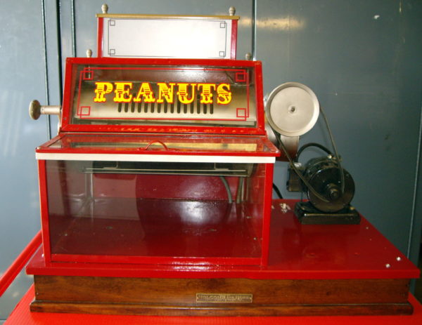 Antique Vintage Red Peanut Roasting Machine