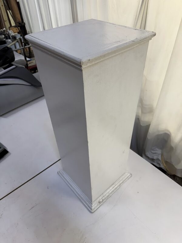 Pedestal Square White 42 Inches White Magic Special Events Richmond Virginia