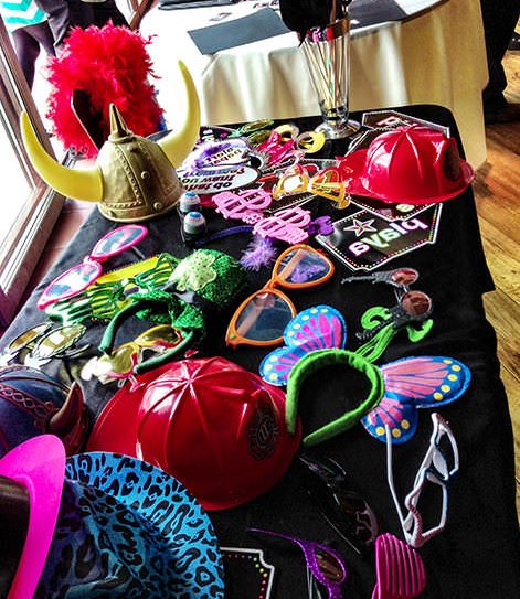 Photo Booth Fun Props Displayed for Party Rentals and Corporate Events