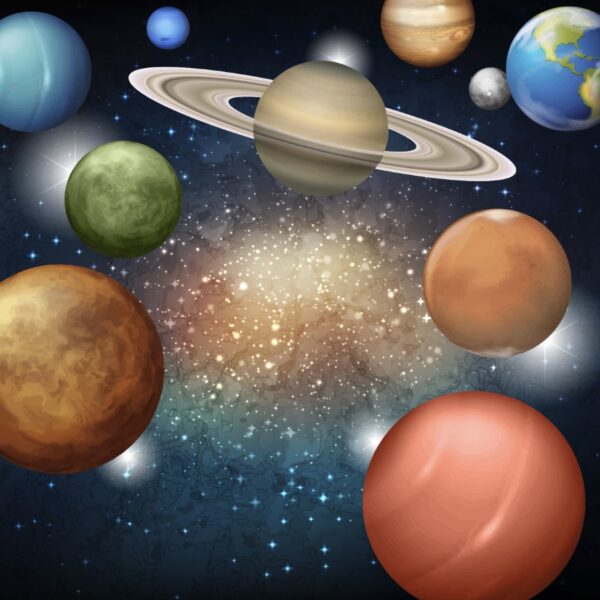 Outer Space Planets Backdrop Banner 10x10