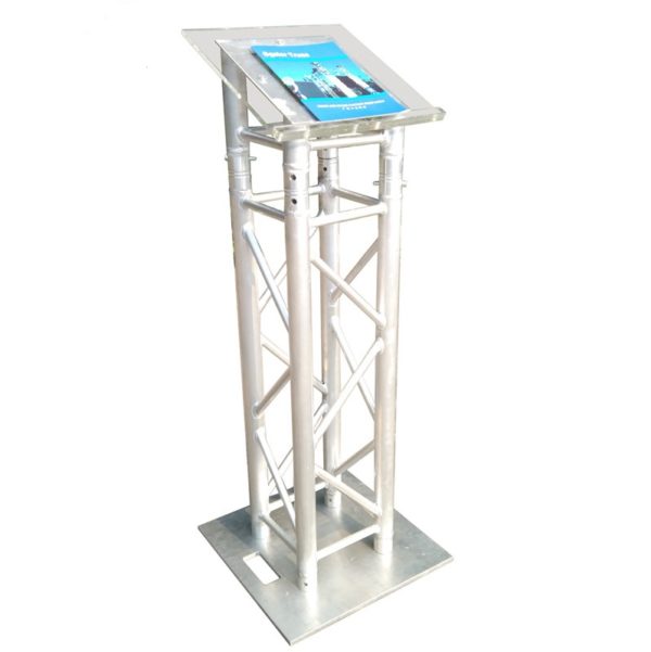 Podium Aluminum Truss Modern Lectern for Party Rentals and Corporate Events