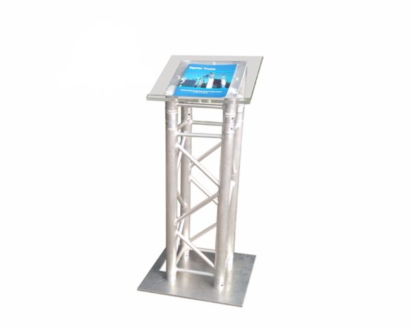Podium Aluminum Truss Modern Lectern for Party Rentals and Corporate Events