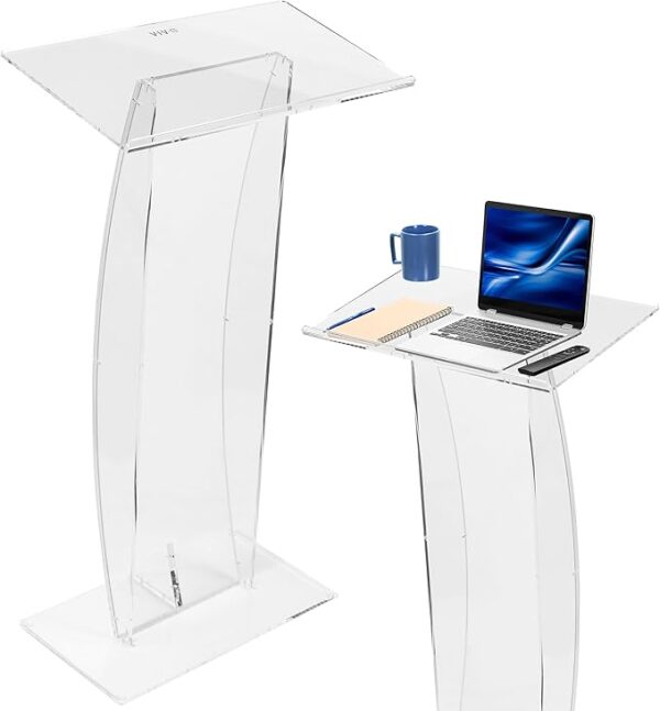Podium New Transparent Clear Acrylic Design Magic Special Events Richmond Virginia