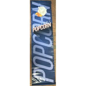 Popcorn Vertical Banner Sign