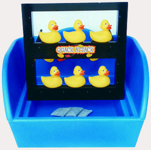Carnival Game with Yellow Rubber Duck Over