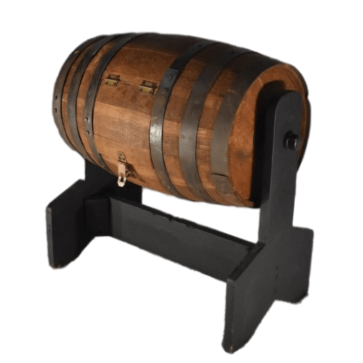 Raffle Drum Western Rustic Wooden Barrel Keg