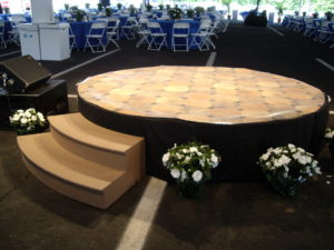 Round Stage for Party Rentals and Corporate Special Events Hires