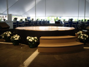 Round Stage for Party Rentals and Corporate Special Events Hires