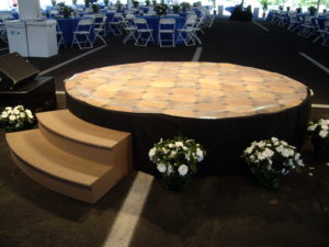 Round Stage for Party Rentals and Corporate Special Events Hires