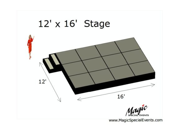 Stage Rental 12 x 16