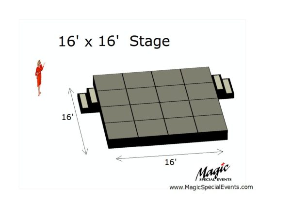Stage Low Rental 16x16