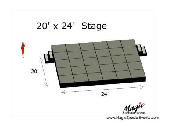 Stage Rental Low 20x24