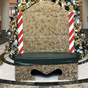 Santa Deluxe Folding Throne Chair Sofa Bench for Christmas Party Rentals and Corporate Special Events