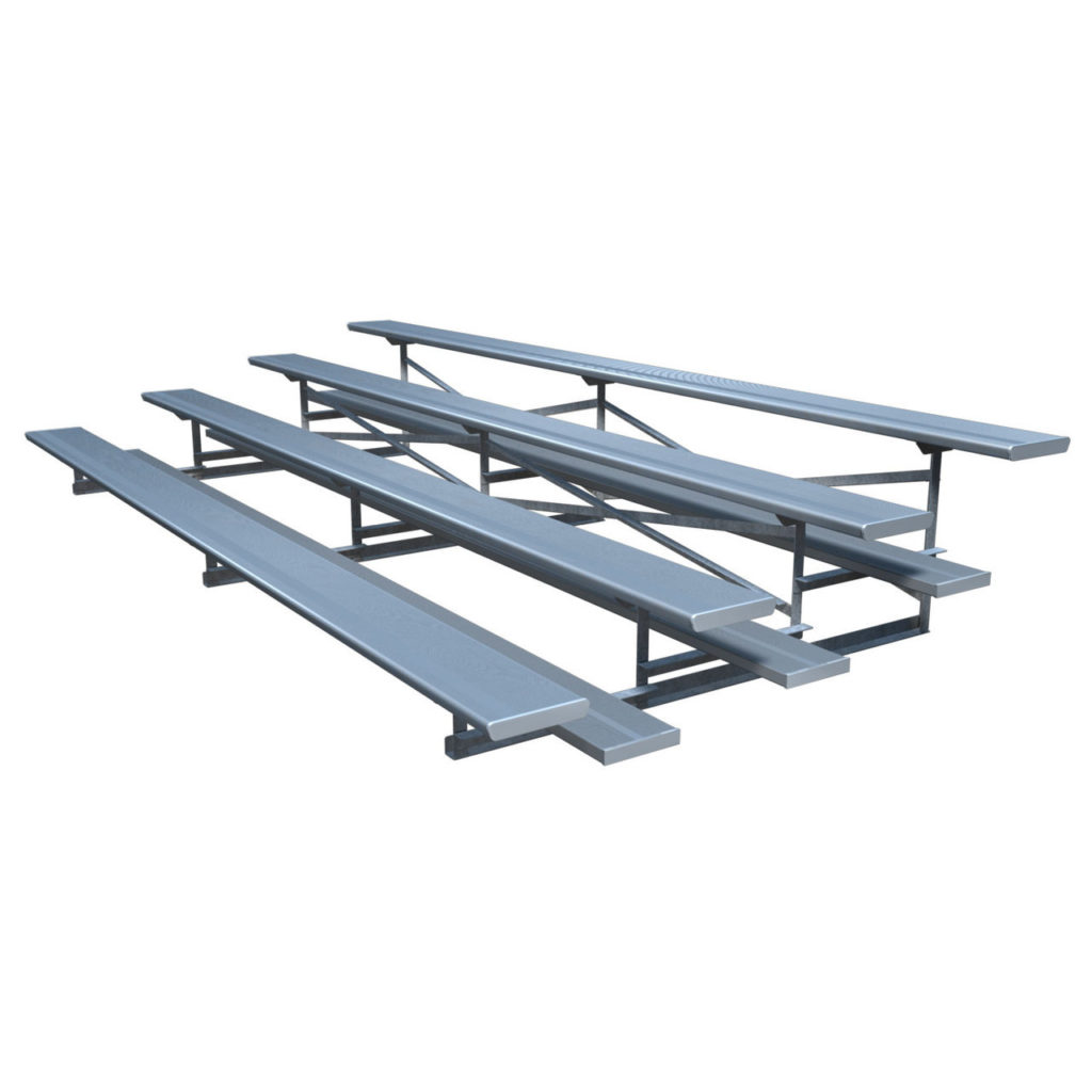 PORTABLE BLEACHERS 4 ROWS 15 ft