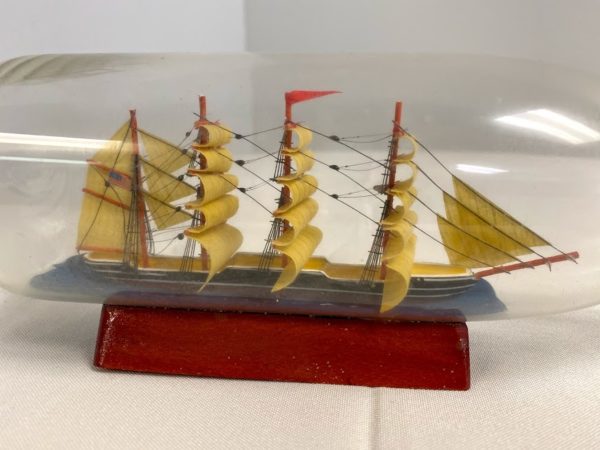 Ship or Boat in a Bottle Vintage Centerpiece