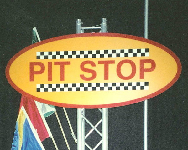 Pit Stop Racing Sign Prop